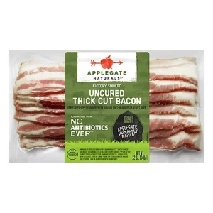 Applegate Hickory Smoked Uncured Thick Cut Bacon 12 Oz
