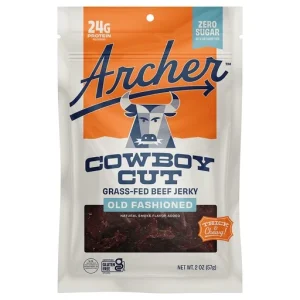 Archer Cowboy Cut Grass Fed Mild Old Fashioned Beef Jerky 57 G