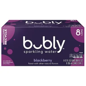 Bubly Blackberry Sparkling Water 8 Ea