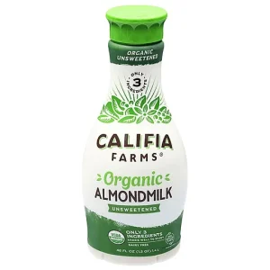 Califia Farms Almondmilk, Unsweetened, Organic 48 Fl Oz