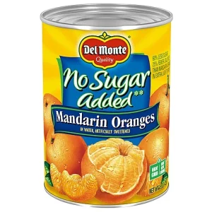 Del Monte No Sugar Added Mandarin Oranges In Water 15 Oz
