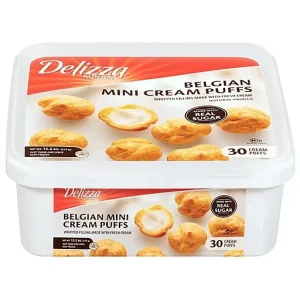Delizza Patisserie Belgian Mini Cream Puffs 30 Ea