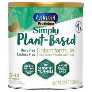 Enfamil Infant Formula, Soy Based Powder With Iron, Simply Plant Based, 0 12 Months 12.9 Oz