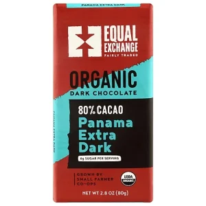Equal Exchange Organic 80% Cacao Panama Extra Dark Dark Chocolate 2.8 Oz