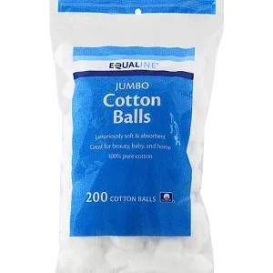 Equaline Cotton Balls, Jumbo 200 Ea