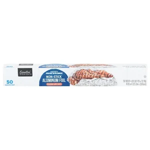 Essential Everyday Aluminum Foil, Non Stick, 50 Square Feet 1 Ea