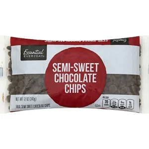 Essential Everyday Chocolate Chips, Semi Sweet 12 Oz