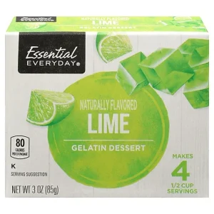 Essential Everyday Gelatin Dessert, Lime 3 Oz