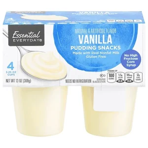Essential Everyday Pudding Snacks, Vanilla 4 Ea
