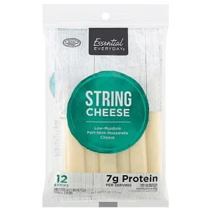 Essential Everyday String Cheese, Part Skim, Mozzarella, Low Moisture 12 Ea