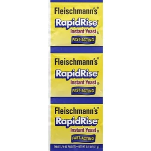 Fleischmann's Yeast, Instant, Fast Acting 3 Ea