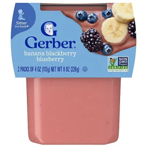 Gerber Baby Food Banana Blackberry Blueberry 2nd Food