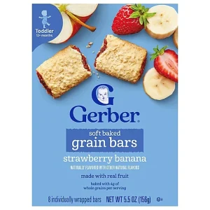 Gerber Soft Baked Grain Bars Strawberry Banana
