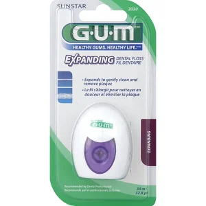 Gum Expanding Dental Floss Waxed Woven Floss Unflavored