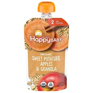 Happy Baby Food Organic Apple Sweet Potatoes Granola Stage 2