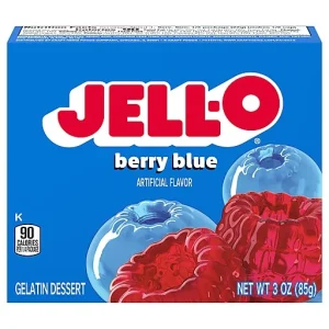 Jell O Berry Blue Gelatin Dessert 3 Oz