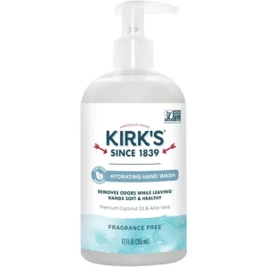 Kirk's Hydrating Fragrance Free Hand Wash 12 Fl Oz