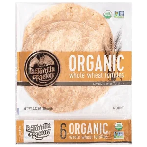 La Tortilla Factory Tortillas, Organic, Whole Wheat 6 Ea