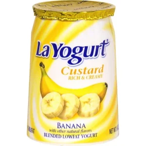 La Yogurt Blended Lowfat Yogurt, Custard, Banana
