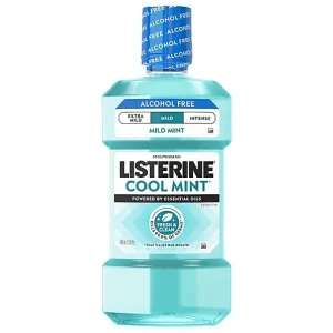 Listerine Alcohol Free Mild Mint Cool Mint Mouthwash 1.05 Pt