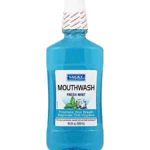Lucky Mouthwash, Fresh Mint 16.9 Oz