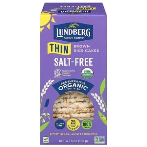 Lundberg Family Farms Organic Salt Free Thin Brown Rice Cakes 6 Oz