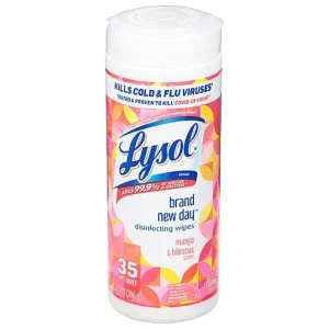Lysol Brand New Day Mango & Hibiscus Scent Disinfecting Wipes 35 Ea