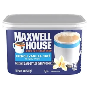 Maxwell House Instant Cafe Style French Vanilla Cafe Beverage Mix 8.4 Oz