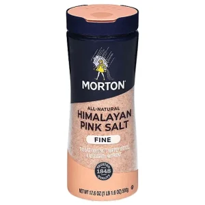Morton All Natural Fine Himalayan Pink Salt 17.6 Oz