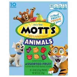 Mott's Animals Assorted Fruit Fruit Flavored Snacks 10 Ea