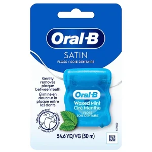 Oral B Satin Waxed Mint Floss 1 Ea