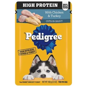 Pedigree Dog Food, With Chicken & Turkey, Cuts In Gravy 3.5 Oz