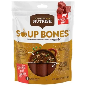 Rachael Ray Nutrish With Real Beef & Barley Chew Bones For Dogs 6.3 Oz
