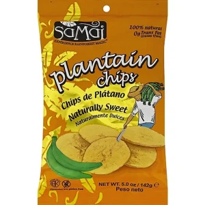 Samai Plantain Chips, Naturally Sweet 5 Oz
