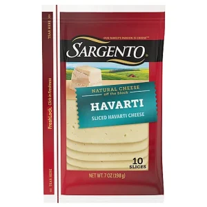 Sargento Sliced Cheese, Natural, Havarti 10 Ea
