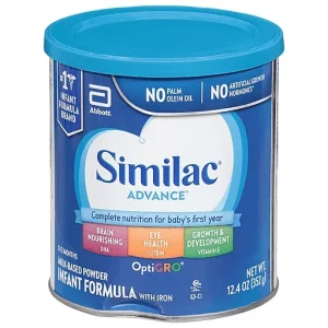 Similac Infant Formula With Iron, Milk Based Powder, Opti Gro, 0 12 Months 12.4 Oz