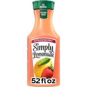 Simply Lemonade With Strawberry Bottle 52 Fl Oz