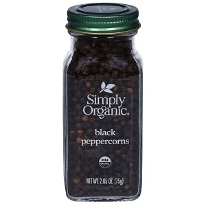 Simply Organic Black Peppercorns 2.65 Oz