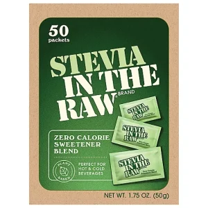 Stevia In The Raw Zero Calorie Sweetener Blend 50 Ea
