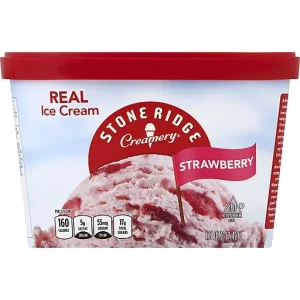 Stoneridge Creamery Ice Cream, Strawberry 1.5 Qt