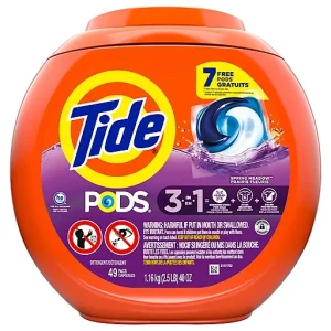Tide Pacs 3 In 1 Spring Meadow Detergent 49 Ea