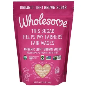 Wholesome Organic Light Brown Sugar 24 Oz