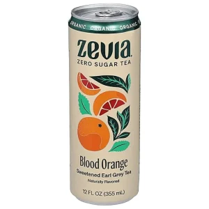 Zevia Earl Grey Tea, Organic, Sweetened, Blood Orange 12 Fl Oz